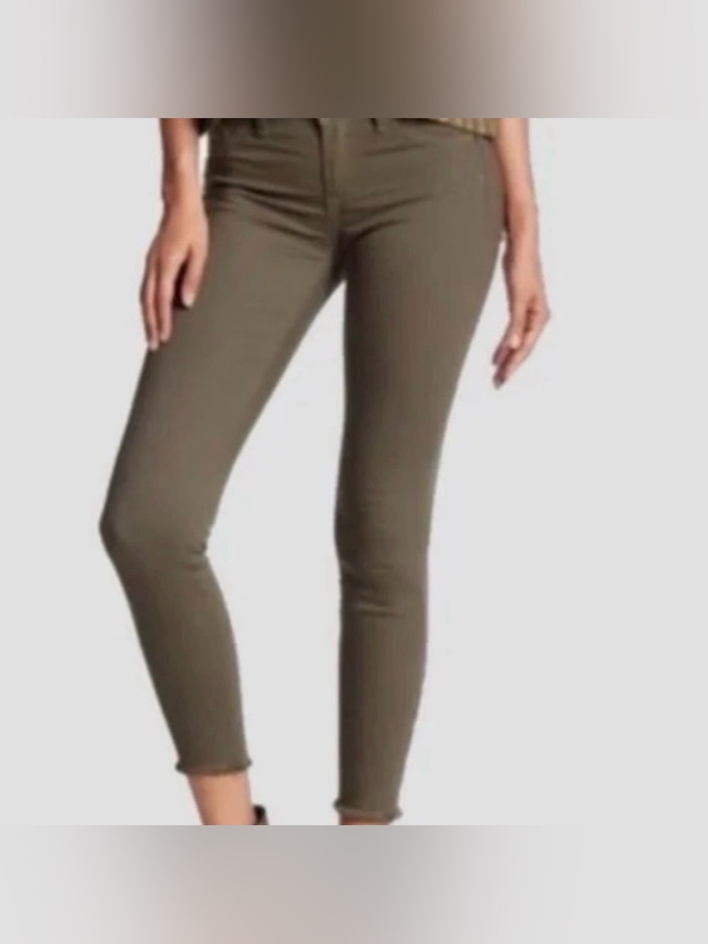 Pistola Festive Boho Fringe Hem Zip Ankle Skinny Jeans Size 30
